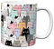 Hustling Sharks® Tasse mit Spruch - Süße Katzen - Geschenk Kaffeetasse - 330ml Spülmaschinenfest, Keramik - Katze, Katzen Tasse, bunt, Geschenke