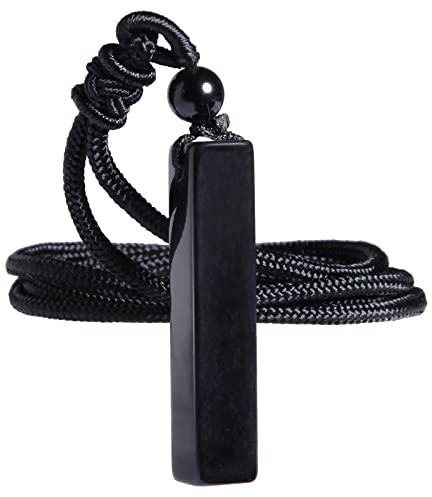Nupuyai Edelstein Quader Anhänger Heilstein Glücksbringer Kette für Damen | Kristall Bar Anhänger, Talisman Heilstein Halskette Geometrischer Schmuck für Frauen Herren, Meditation Reiki Geschenk