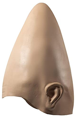 Kegel Glatzenkopf Halloween Kostüm, Ei konische Maske Helm, Alien Latex Cosplay Kopfbedeckung, Cosplay Party Latex Gesicht Kopf Abdeckung Alien