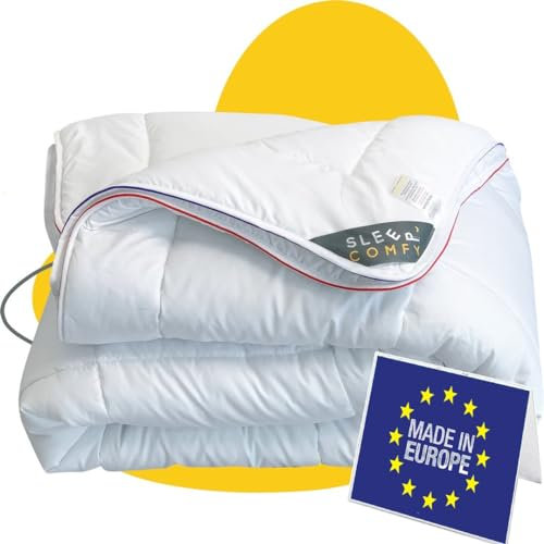 SLEEP COMFY Luxus 4-Jahreszeiten Warme Große Bettdecke 240x200 Steppdecke mit 2 Kombinierbaren Teilen, Ganzjahresdecke für Sommer und Winter Winterdecke für 2 Personen, Winterbettdecken, Schlafdecke