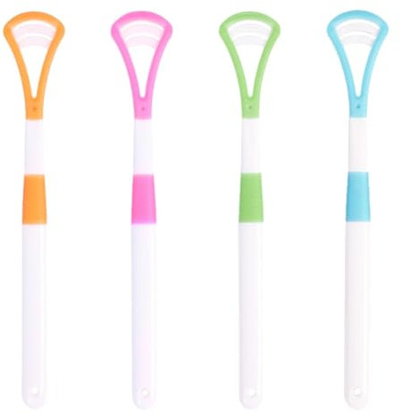 4 Piezas Limpiador de Lengua, Silicona Raspador Lengua Hombres y Mujeres Bucal Elimina el Mal Aliento La Limpia De Forma Suave y Eficaz Limpiar La Boca, Artículos Necesarios en Casa
