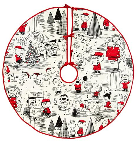 Hallmark Peanuts Weihnachtsbaum-Rock, Stoff, 101,6 cm