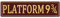 Gnictely Funny Street Sign,Home Room Wall Decor,Man Cave Sign PLATFORM 9 3/4 4 * 16 Metal Aluminum Sign