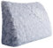 VERCART Kopfende Großes Rückenkissen, Bequemes Lesekissen und Rückenteil im Bett, 2 in 1 Rückenlehne und Kopfkissen, Langes XXL Kissen für Sofa, Couch, Wand und Polster Plüsch Grau Blau 80cm
