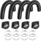 Ali2 Diesel Heizung Kanal Vent Diesel Heizung Vent Pipe Kit enthält 42mm Luftkanal Entlüftungsschlauch Luftauslass und Schellen, 4 Set