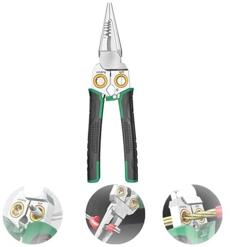 Multi-Function Wire Stripping Pliers, Super Easy Multi-function Wire Stripping Pliers,Wire Strips With Electrical Measurement Function,Professional Wire Stripping Tool,Electrical Pliers for Stripping