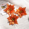 Weihnachtskränze für Dekoration, Party, Stoff + Kunststoff, 10 Stück Weihnachtsblumen (orange)