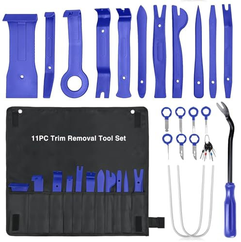 TZZRMO Auto Demontage Werkzeuge, 32 Stück Fahrzeug Demontage Zierleistenkeile, Car Panel Removal Tool Autotür Türverkleidung Ausbau Werkzeug-Kits für Autoradio-Installation, Verkleidungswerkzeug Set