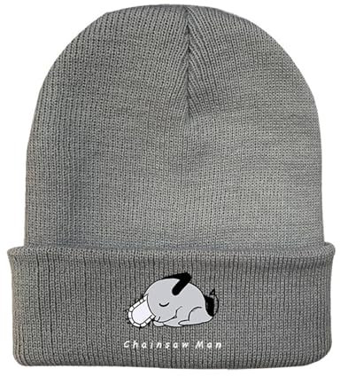 A Jeff's Store eu Anime Chainsaw Man Knitted Plush Hat Pochita Warm Cap Cosplay Unisex Costume Prop Party Accessories Denji Makima Knitted Hat Outdoor