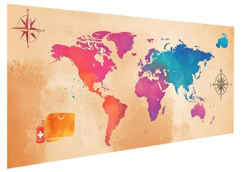 Kit Peinture par Numero Adulte, Paysage Art Peinture Numero Adulte, Carte DIY Peinture Numero Enfants, Pigment Acrylique, Loisirs Créatifs Décoration Intérieure, Cadeau 70x140 cm Sans Cadre W-4011