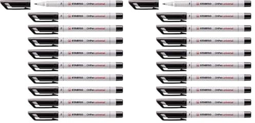STABILO - Folienstift - OHPen universal - wasserlöslich fein - 20er Pack - schwarz