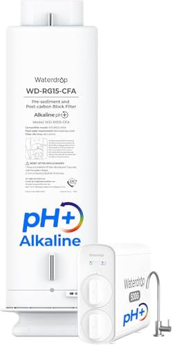 Waterdrop WD-G5P500A-CF Filtro, Ricambio per il Sistema a Osmosi Inversa da Sottolavello WD-G5P500A, Durata di Vita di 6 Mesi
