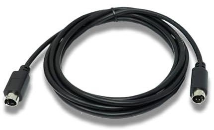 System-S S-Video Câble DIN 4 broches mâle vers mâle Noir 3 m