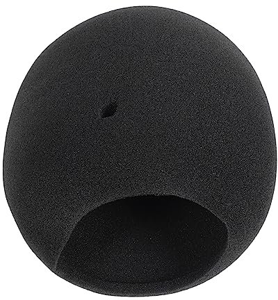 Vaguelly Microphone Cover Foam Windscreen Sponge Mic Cover Replacement for Snowball Studio Condenser Microphone Black Wind Noise Reduction Easy Install Shield Dust