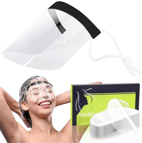 Lueden 50 PCS Clear Face Visors Shower Face Eye Protector | Transparent Protective Eye Shield after Cataract Surgery for Microblading Eyelash Extensions Haircut Eyes Cataract Surgery