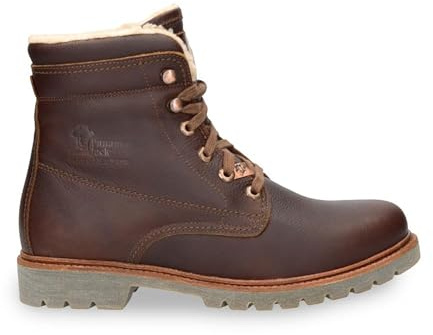 Panama Jack Men's Black P03 Aviator Leather Combat Boots