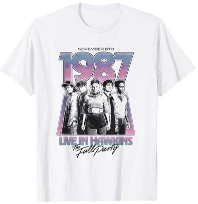 Stranger Things Hawkins 1987 Group Tour Poster T-Shirt