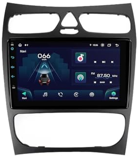 Pantalla Radio para Mercedes Benz C-Class W203 W209 2002-2005 Android 15 9 Pulgadas Multimedia Pantalla con BT GPS WiFi Radio Backup Camera para, 8 Core 6G+128G