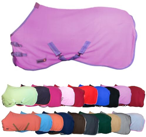 RL24 - Abschwitzdecke mit Kreuzgurt BASICLINE violett 135cm
