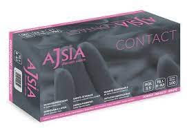 Ajsia Contact Latex Gloves Powder Free Pack of 100 (L)
