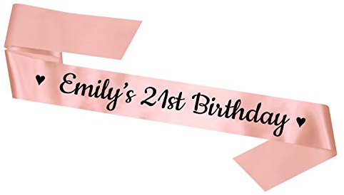 My Pretty Little Gifts Personalised Sash - Customisation - Rose Gold Sash