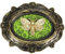 Nemesis Now Baroque Framed Moth Wall Plaque Motten-Macabre Barock-Rahmen-Wandplakette, Motiv Death's Head, Polyresin, Bronze, Einheitsgröße