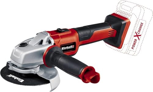 Einhell Power X-Change - Smerigliatrice angolare senza fili, senza spazzole, 115 mm, a batteria, a disco da 18 V, per taglio, rettifica e lucidatura - AXXIO 18/115 Solo Power Tool (batteria non