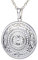 U7 Damen Locket Vintage Sonnenblume Halskette Herren Runde Anhänger Medaillon zum Öffnen mit Foto Amulett Freundschaftskette Modeschmuck für Geburtstag