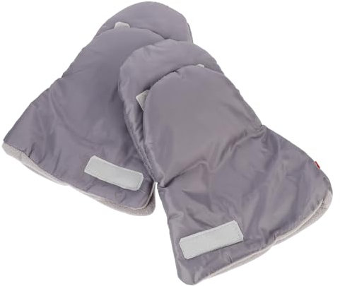 BESPORTBLE Kinderwagen Handschuhe Handschützer Universal Kinderwagen Lenker Wagen Radw?rmer Wasserdicht Frostschutz Winterhandschuh für M?nner Frauen (Grau)