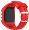 KINOEHOO Ersatzarmband kompatibel mit Polar A300 Edelstahl Armband Weiche Silikon Uhrenarmbänder.(rot)
