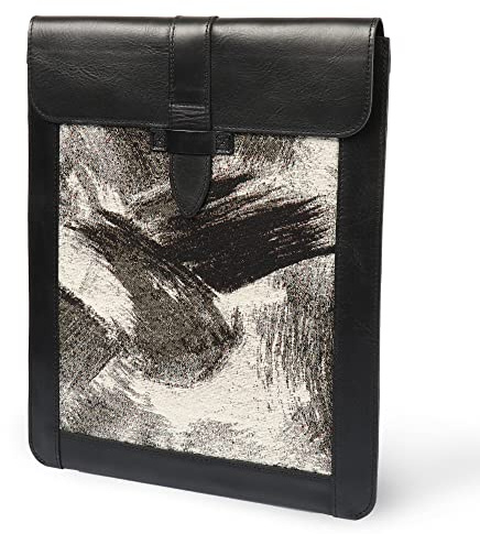 Londo Echtleder Tablet Tasche für 12.9 Zoll iPad Pro & Tastatur - Top Grain Lederhülle Schutzhülle Sleeve, schlankes Design