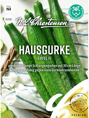 Hausgurke Eiffel F1, Packungsgröße N2, Portion Saatgut