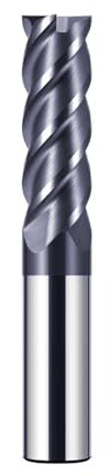 CREEYA 1 Stücke Hartmetall Schaftfräser 18mm, 4 Zähne/4 Schneiden CNC Fräser, HRC 55, AlTiN Schwarz Beschichtung, VHM Fräser CNC 18mm Für Stahl Metall Holz Acryl Kunststoff(18mm)