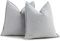 ZWJD Hell Grau Kissenbezug 50x50 2er Set Chenille Kissenbezüge Sofakissen Kissenhüllen mit elegantem Design, weiche und luxuriöse dekorative Dekokissen für Couch, Bett und Heimdekoration