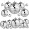 Klein Spiegelkugel,12Pcs Mini Discokugel,Silberne Hängekugel,Silber Discokugel,Silberne Spiegelkugeln,Disco Ball für Party,Mirrorball,Klassische Discokugel,Weihnachtsdekorationen Baumkugeln