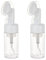 NICENEEDED Flacone In Schiuma Da 100 ml con Pennello, Dispenser per Pompa Detergente per Il Viso con Testina per Massaggio In Schiuma di Silicone, Dispenser Liquidi Da Viaggio per Sapone e Shampoo