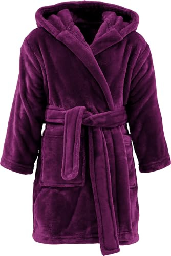 REDBEST Unisex-Bademantel Perris mit Kapuze - pures Kuschelvergnügen, samtweiche Qualität, schnell trocknend, mit Taschen, Gürtelschlaufen und Bindegürtel Fleece
