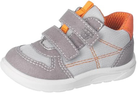 RICOSTA Jungen Low-Top Sneaker SAM, Kinder Lauflernschuhe, Weite: Mittel, lose Einlage, Halbschuhe, straßenschuhe, Graphit/hellgrau (460), 27 EU
