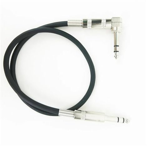Stereo Audio Cord 6.5 TRS To 1/4'' Straight To Right Angle Speaker Amp Cable For Guitar Keyboard Guitar Instrument Cable (Color : B, Size : 10m)