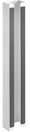 Eigentlich Kabelkanal Kabelmanagement magnetisch, Weiß 35x5x3,2cm | Kabelschacht zur Kabelführung Schreibtischzubehör vertikal, Stahl, einfache Befestigung