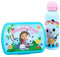 My sweety pop – Juego de comida para niña – Caja de merienda + botella – Caja de almuerzo – Hidratación – Niño – Guardería – Escuela – Vacaciones – Idea de regalo – Gabby's Dollhouse, rosa/azul