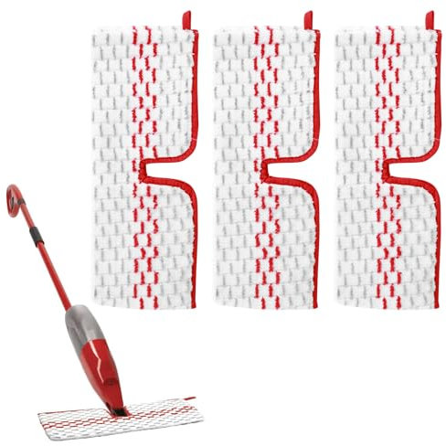 Viitech 3 Pack Vileda Mop Head Replacement Compatible with Vileda/O-Cedar Promist Max, Microfibre Mop Head for Wet or Dry Double-Sided Cleaning