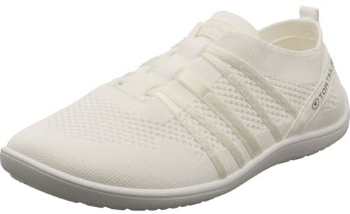 TOM TAILOR Femme 9590190001 Mocassin, Blanc, 38 EU