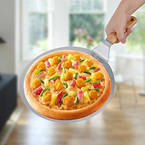 Edelstahl-Backschaufel, Sicherheits-Transfer-Kuchenschaufel für Pizza und Kuchen