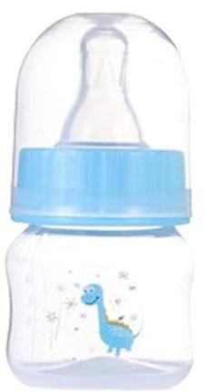 Raxove Baby Bottle, Breast-Like Nipple, Wide-Neck, Slow Flow, Blue, 50ml, PP, Silicone, Baby