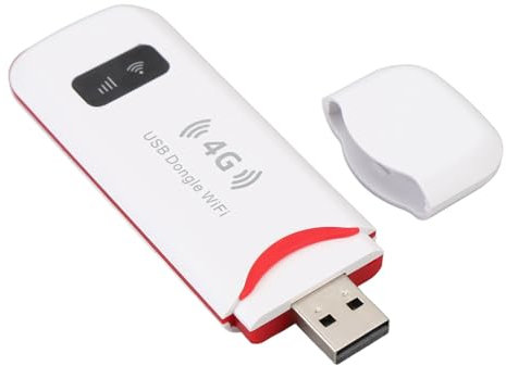 Router 4G LTE, Modem USB Portatile Ad Alta velocità con Slot per Scheda SIM, Supporto per Rete Mobile WiFi Tascabile LTE B1 B3 B7 B8 B20 B38 B39 B40 B41 UMTS B1 WCDMA B1 B5