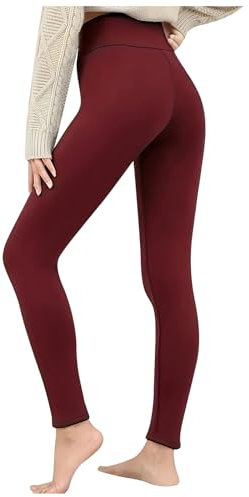 JIANROU Collant Femme Opaque Collant Thermique Legging Chaud,Legging Orange Collant De Sport Pour Femme Hiver Chaud Collant Femme Enceinte Collant Sans Pied Couleur Chair Collant A Trou