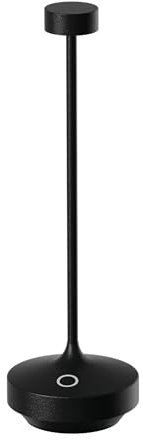 Lumisky Tischleuchte, kabellos, Schwarz, Touch-Funktion, LED, Warmweiß, Ruby Black H25 cm