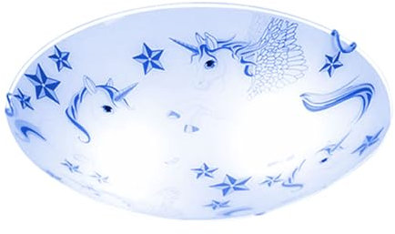 GLOBO LIGHTING Einhorn Decken Leuchte Fernbedienung Kinder Zimmer Lampe dimmbar im Set inkl. RGB LED Leuchtmittel