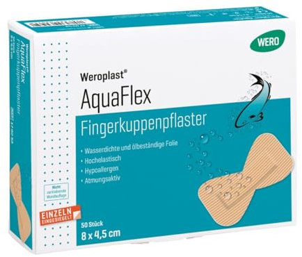 Weroplast AquaFlex Fingerkuppenpflaster, 50 Stk/Pkg